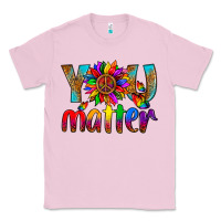 Bubblegum Pink LGBTQ+ you matter with leopard Classic Tee - NancyCooperArtShop