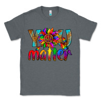 Charcoal Heather LGBTQ+ you matter with leopard Classic Tee - NancyCooperArtShop