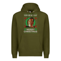 Army Green Hot Trend Die Hard Christmas Yippie Ki Yay Premium Hoodie - lanVoArt