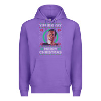 Purple Hot Trend Die Hard Christmas Yippie Ki Yay Premium Hoodie - lanVoArt