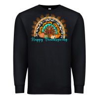 Black Happy thanksgiving rainbow Premium Sweatshirt - Artiststas