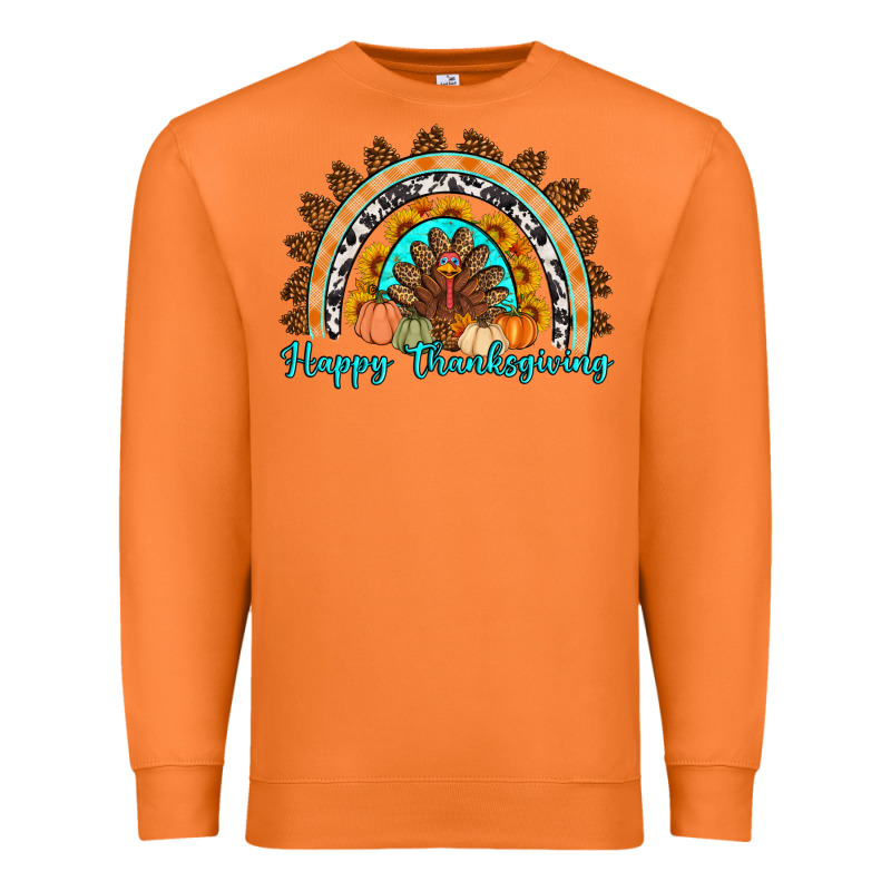 Happy Thanksgiving Rainbow Premium Sweatshirt by Artiststas | Teevron
