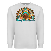 Dove Grey Happy thanksgiving rainbow Premium Sweatshirt - Artiststas