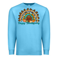 Ocean Blue Happy thanksgiving rainbow Premium Sweatshirt - Artiststas