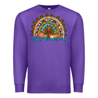 Purple Happy thanksgiving rainbow Premium Sweatshirt - Artiststas