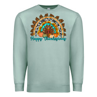 Seafoam Happy thanksgiving rainbow Premium Sweatshirt - Artiststas