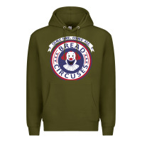 Army Green bread and circuses   girl Premium Hoodie - lanVoArt