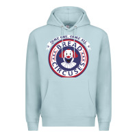 Blue Mist bread and circuses   girl Premium Hoodie - lanVoArt