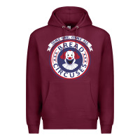 Burgundy bread and circuses   girl Premium Hoodie - lanVoArt