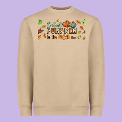 Cutest Pumpkin In The Patch Lebbey Glass Heavyweight Sweatshirt Designed By Bundleandbundleshop