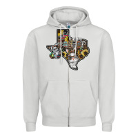 Dove Grey Happy Easter Texas Zipper Hoodie - CowhideDigitalArt
