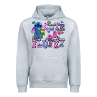 Heather Grey cute and fluffy stitch Urban Hoodie - AdoDesignShop