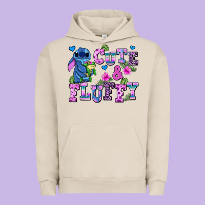 Cute And Fluffy Stitch Urban Hoodie Designed By Adodesignshop