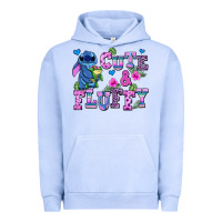 Pigment Grape Ice cute and fluffy stitch Urban Hoodie - AdoDesignShop