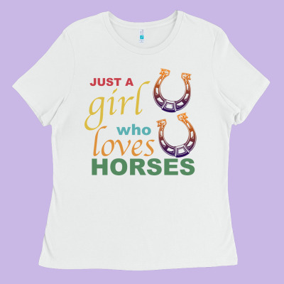 Just A Girl Who Loves Horses Ladies Tee Designed By Bettercallsaul