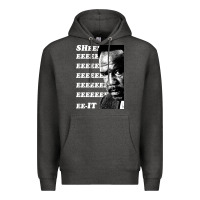 Charcoal Heather clay davis quotsheeeeeeitquot 3  t travel Premium Hoodie - lanVoArt