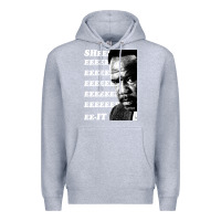 Heather Grey clay davis quotsheeeeeeitquot 3  t travel Premium Hoodie - lanVoArt