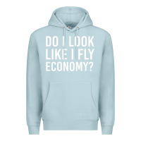 Blue Mist do i look like i fly economy  funny first class traveling Premium Hoodie - lanVoArt