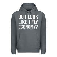 Rock do i look like i fly economy  funny first class traveling Premium Hoodie - lanVoArt