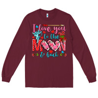 I Love You To The Moon And Back Valentine's Day Long Sleeve Tee | Teevron