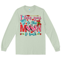 Matcha I love you to the moon and back Valentine's Day Long Sleeve Tee - HowdyJamesFarm