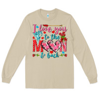 Mushroom I love you to the moon and back Valentine's Day Long Sleeve Tee - HowdyJamesFarm