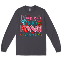 Smoke I love you to the moon and back Valentine's Day Long Sleeve Tee - HowdyJamesFarm