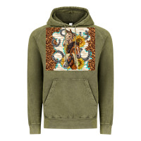 Vintage Olive horses with sunflowers Vintage Hoodie - TumblerDesignByShophia