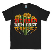 Black Hit hard run fast turn left Classic Tee - NancyCooperArtShop