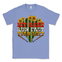 Colony Blue Hit hard run fast turn left Classic Tee - NancyCooperArtShop