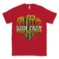 Red Hit hard run fast turn left Classic Tee - NancyCooperArtShop