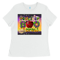 White teacher boo crew tumbler Ladies Tee - BarkalooDesign