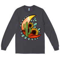 Smoke turquoise desert moon Long Sleeve Tee - Jasminsmagicworld