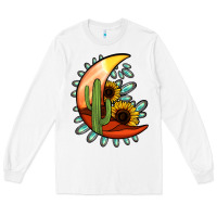 White turquoise desert moon Long Sleeve Tee - Jasminsmagicworld