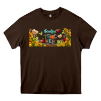 Chocolate Brown thankful teacher fall libbey glass Heavy Core Tee - BundleAndBundleShop