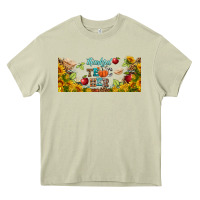 Mossy thankful teacher fall libbey glass Heavy Core Tee - BundleAndBundleShop
