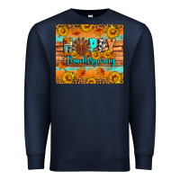 Navy Happy Thanksgiving Premium Sweatshirt - Artiststas