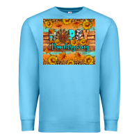 Ocean Blue Happy Thanksgiving Premium Sweatshirt - Artiststas