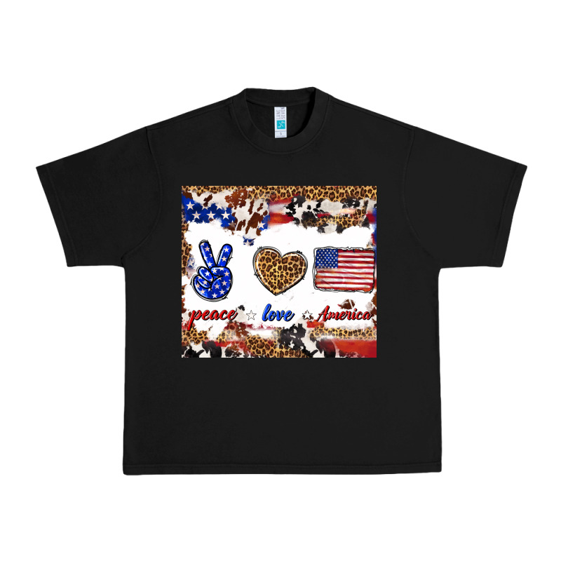 Peace Love America Urban Heavy Tee by TumblerDesignByShophia | Teevron