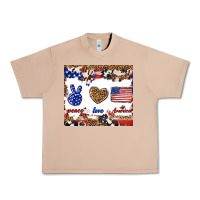 Burro peace love america Urban Heavy Tee - TumblerDesignByShophia