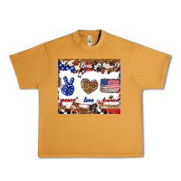 Peanut Butter peace love america Urban Heavy Tee - TumblerDesignByShophia