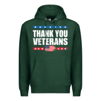 Sports Green Shirts For Veterans, Thank You Veterans Shirt Veterans Day Premium Hoodie - lanVoArt