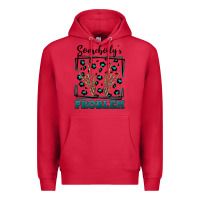 Cardinal Somebody's Problem Hand Skeleton Premium Hoodie - FaDigitalArtStudio