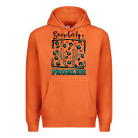 Carrot Somebody's Problem Hand Skeleton Premium Hoodie - FaDigitalArtStudio