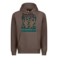 Coffee Somebody's Problem Hand Skeleton Premium Hoodie - FaDigitalArtStudio