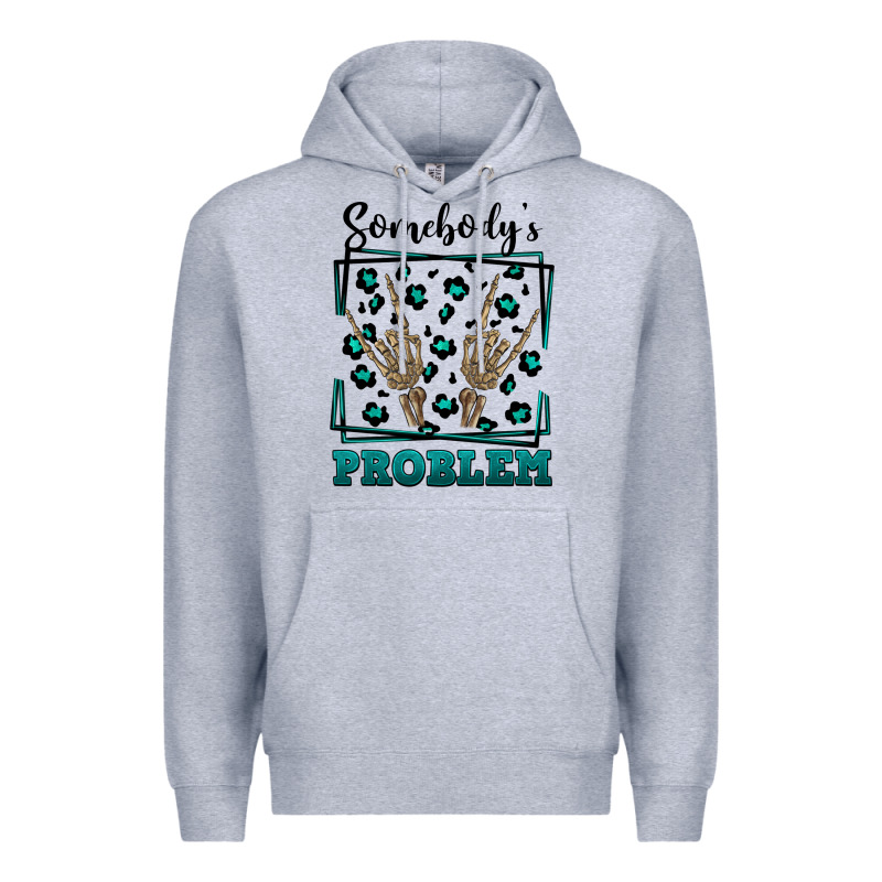 Somebody's Problem Hand Skeleton Premium Hoodie by FaDigitalArtStudio | Teevron