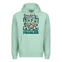 Seafoam Somebody's Problem Hand Skeleton Premium Hoodie - FaDigitalArtStudio