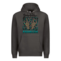 Smoke Somebody's Problem Hand Skeleton Premium Hoodie - FaDigitalArtStudio