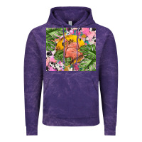 Cloud Purple flamingo with leopard Vintage Hoodie - TumblerDesignByShophia