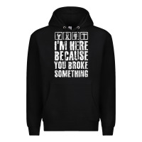 Black construction crew funny contractor gift premium t shirt Premium Hoodie - lanVoArt